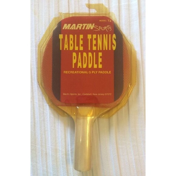 Martin Sports Table Tennis Racket Ping Pong Paddle T2 Recreational‎ 5 Ply Paddle - Picture 5 of 8